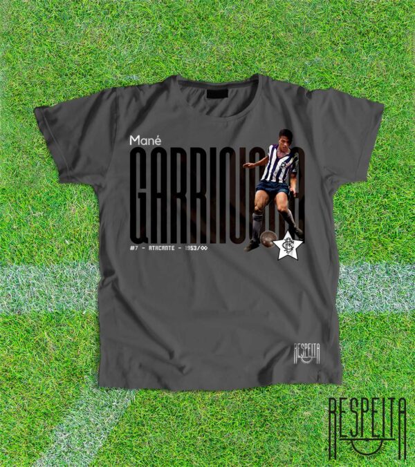Camiseta Garrincha Cinza