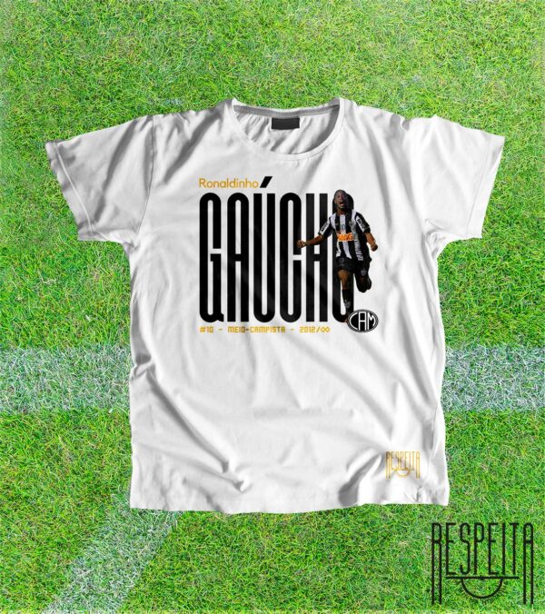 Camiseta Ronaldinho Branca